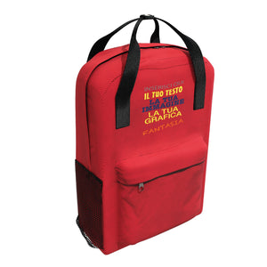 Zaino personalizzato - Personalizza Ora con testi , loghi e 0 immagini - ideale per regalo-uso quotidiano e scolastico