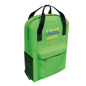 Zaino personalizzato - Personalizza Ora con testi , loghi e 0 immagini - ideale per regalo-uso quotidiano e scolastico