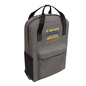 Zaino personalizzato - Personalizza Ora con testi , loghi e 0 immagini - ideale per regalo-uso quotidiano e scolastico