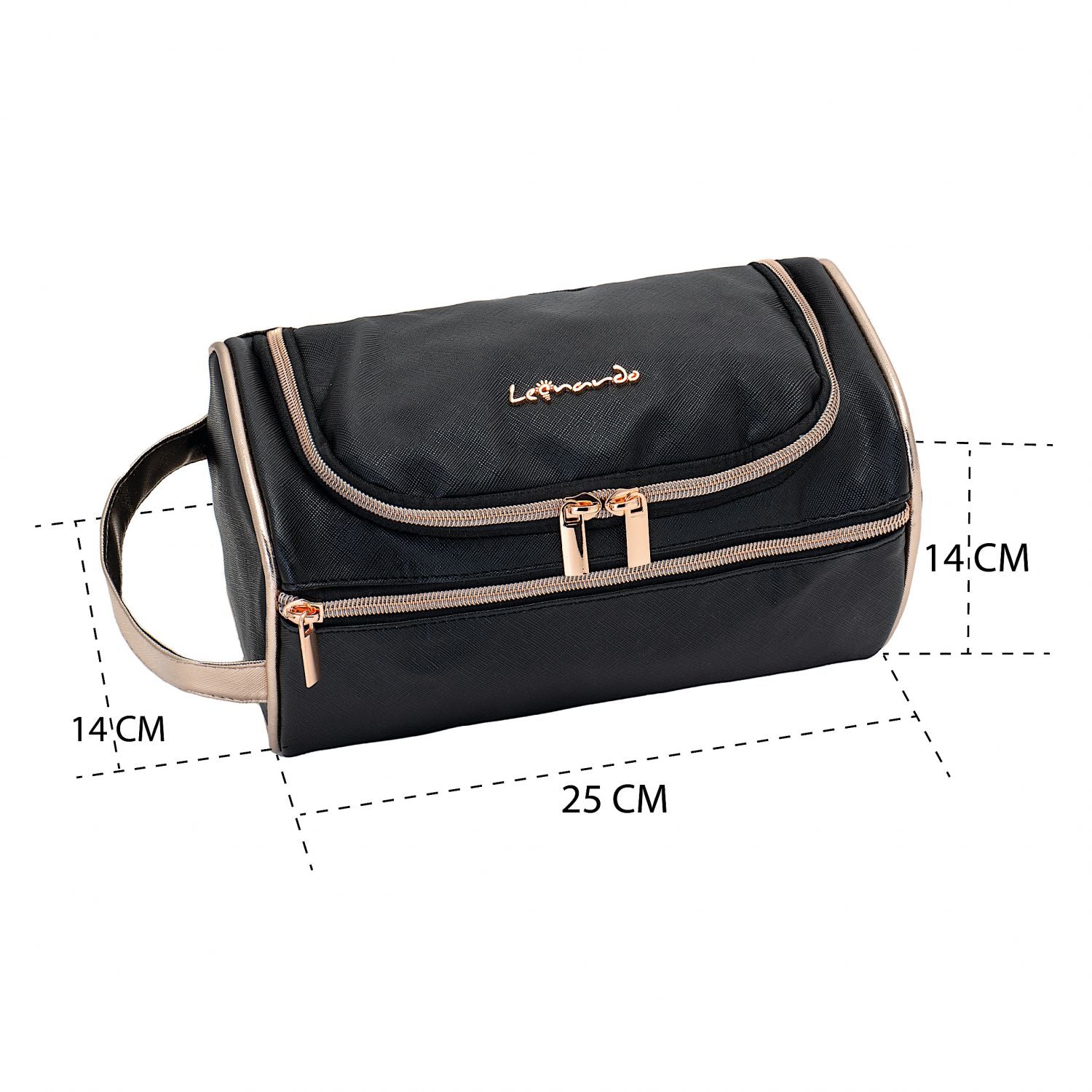Leonardo Pochette personalizzata uomo donna - Borsa Bagno e da Viaggio - Porta trucchi personalizzabile per Makeup e Cosmetici