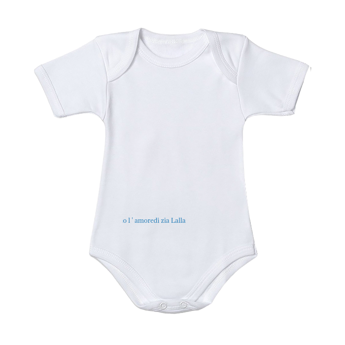 Body neonato cotone personalizzabile Neonato - Neonata con stampa personalizzata su richiesta 100% made in italy