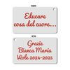 Collana personalizzata con nome , iniziali - collana personalizzabile incisione laser , iniziali , nome - ideale per regalo , san Valentino , festa della mamma - 100% made in italy