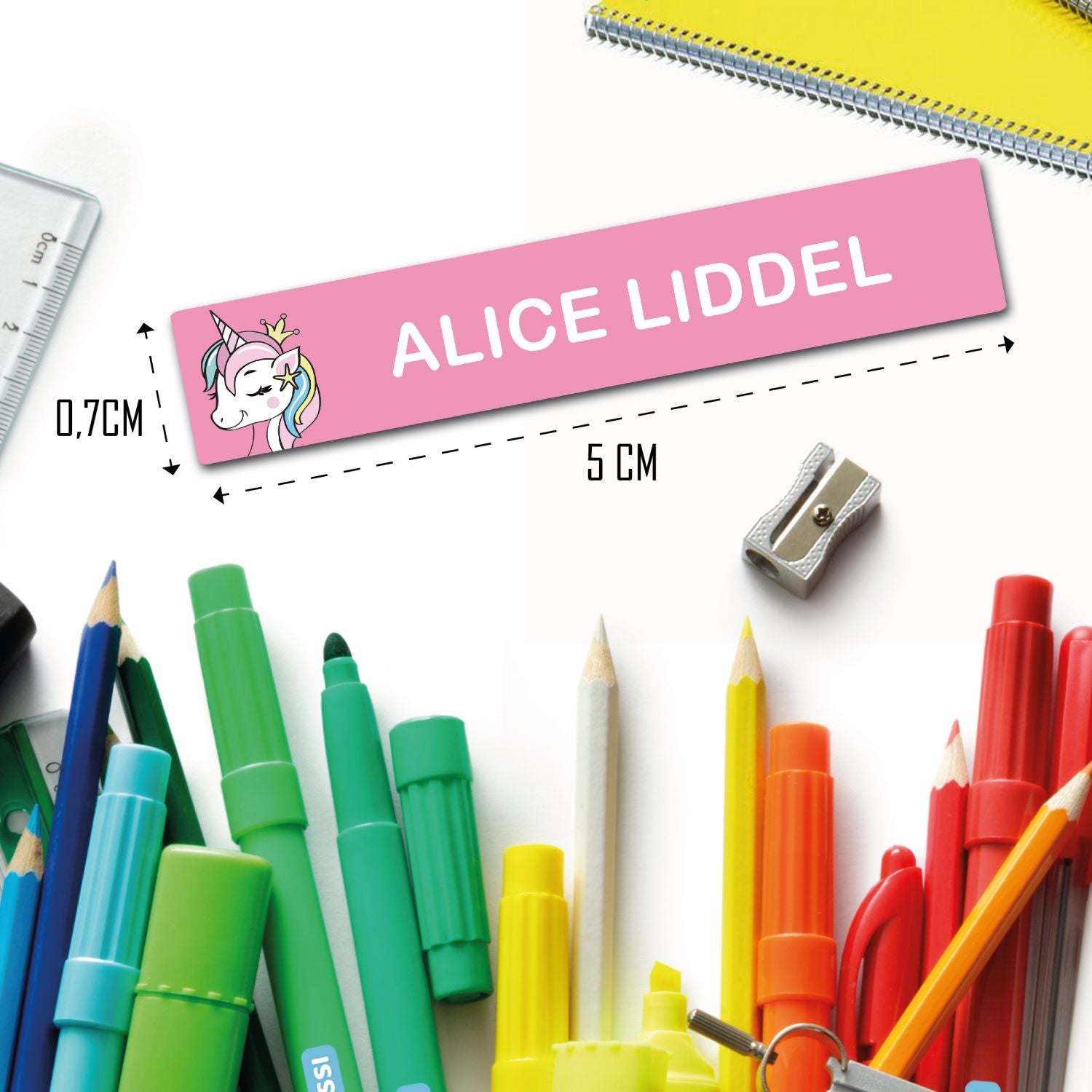 Etichette adesive personalizzate - etichette adesive per scuola con nomi - personalizza ora con il nome - ideale per materiale scolastico