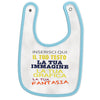 Bavetta neonato personalizzata - bavaglino per neonato personalizzato - bavetta neonato in cotone.