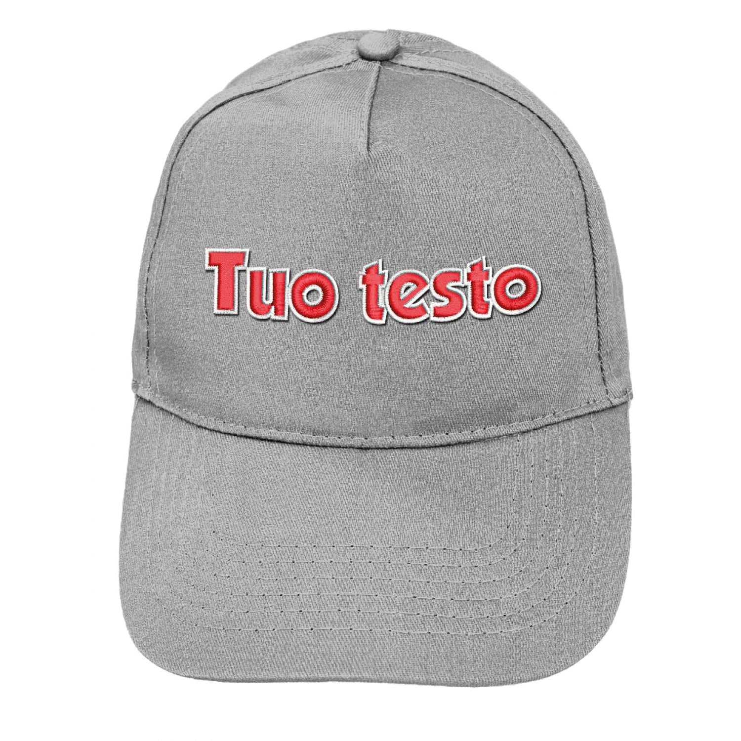 Cappello ricamato personalizzato - ricama il tuo cappello personalizzabile - 100% cotone - taglia unica - uomo-donna - ideale per feste, regalo, scuola, gite e uso quotidiano.
