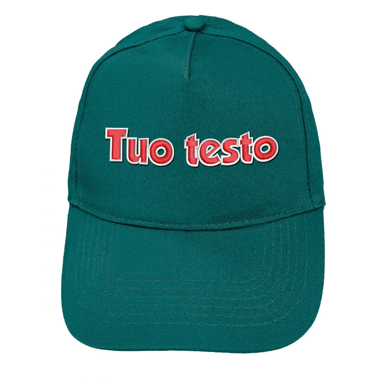 Cappello ricamato personalizzato - ricama il tuo cappello personalizzabile - 100% cotone - taglia unica - uomo-donna - ideale per feste, regalo, scuola, gite e uso quotidiano.