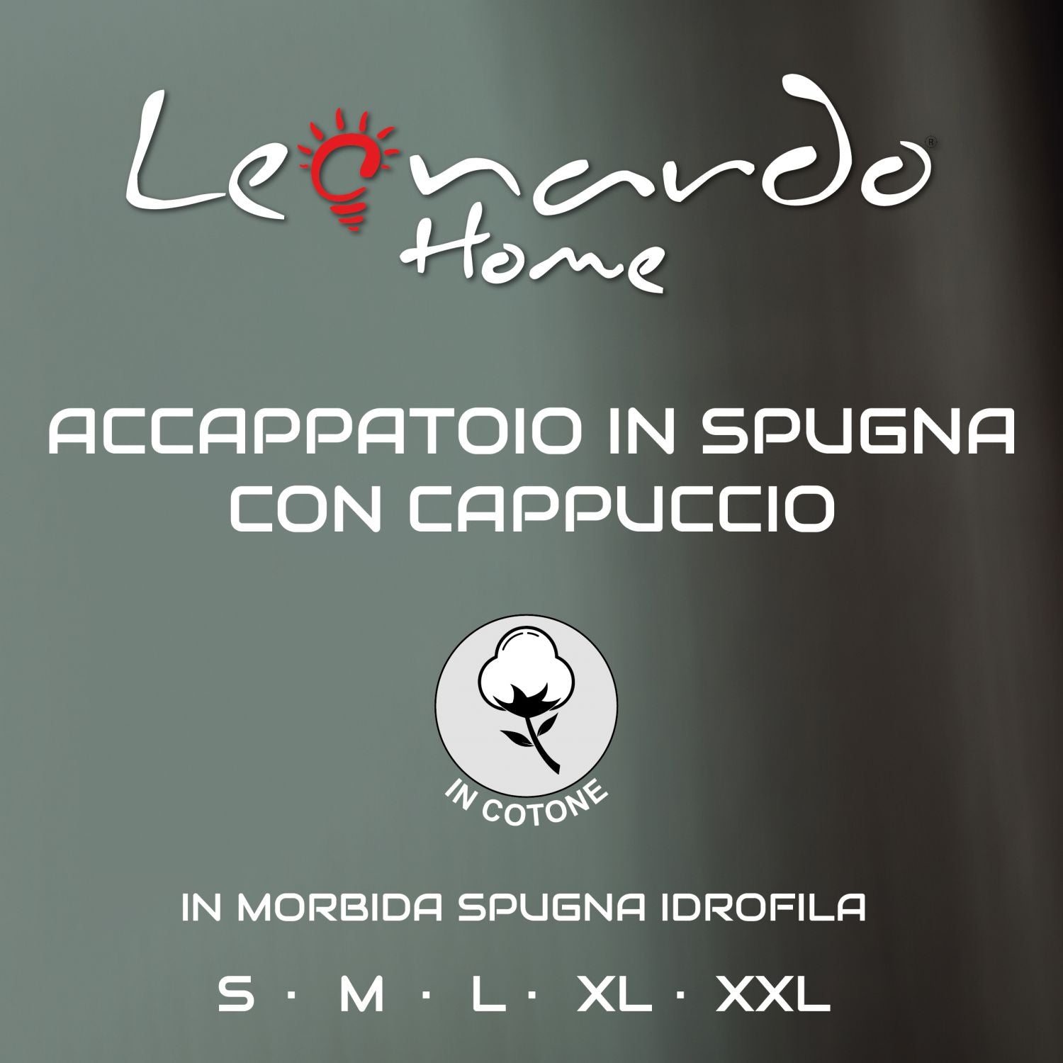 Accappatoio personalizzato ricamato uomo donna 100% cotone - accappatoio con Cappuccio in morbida spugna 100% cotone.