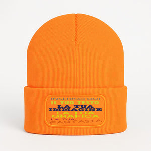Berretto invernale personalizzabile unisex  cuffia beanie con spazio per logo, nome o grafica  lana acrilico caldo  idea regalo per aziende, eventi e merchandising