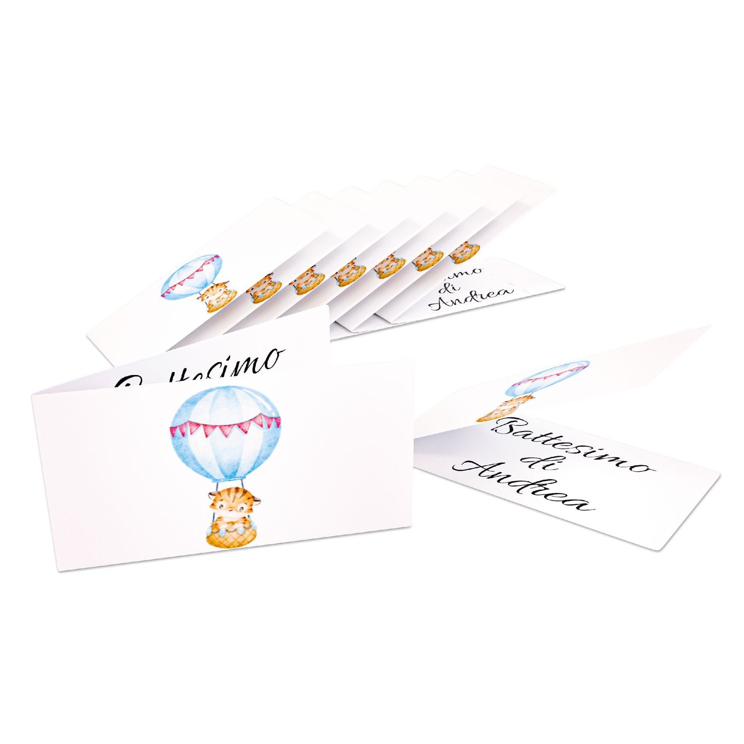 Bigliettino bomboniera personalizzato 96PZ - bigliettino per battesimo e nascita personalizzato - 100% made in italy