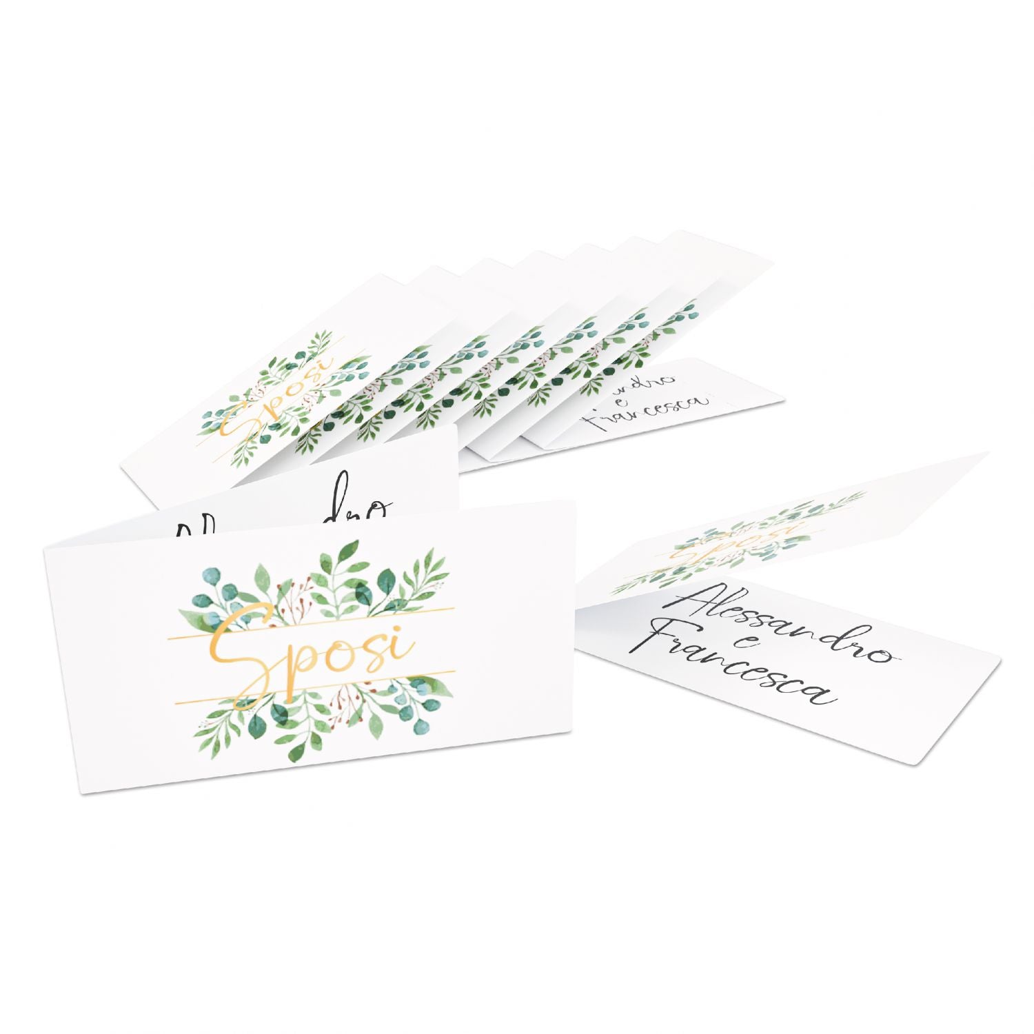 Bigliettini bomboniera personalizzato 96pz - bigliettini per matrimonio personalizzati - 100% made in italy