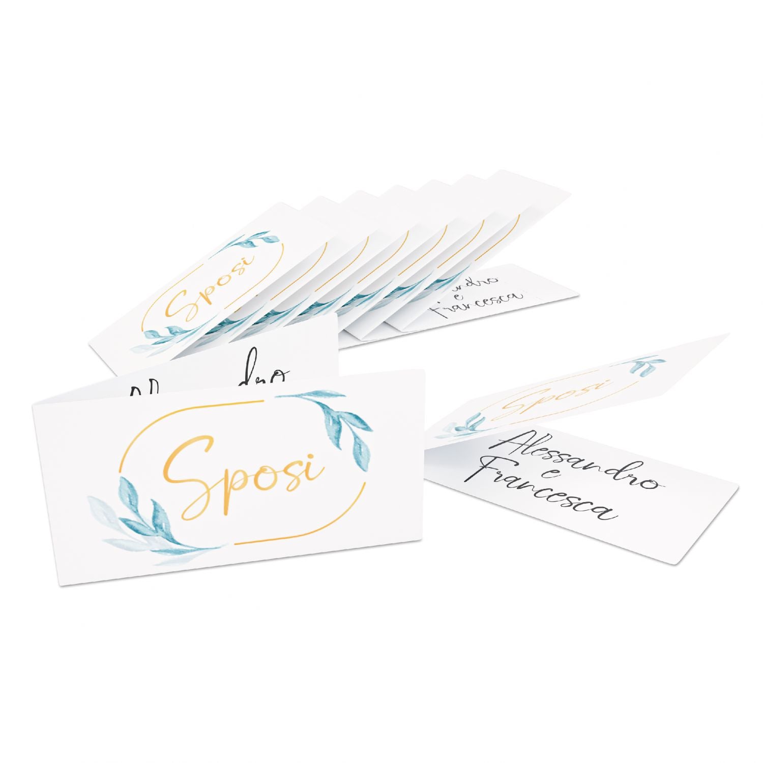 Bigliettini bomboniera personalizzato 96pz - bigliettini per matrimonio personalizzati - 100% made in italy