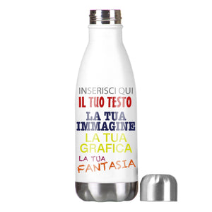 Borraccia personalizzata - Borraccia termica acciaio inox 500ml personalizzata - personalizza ora con immagini, testi o nomi