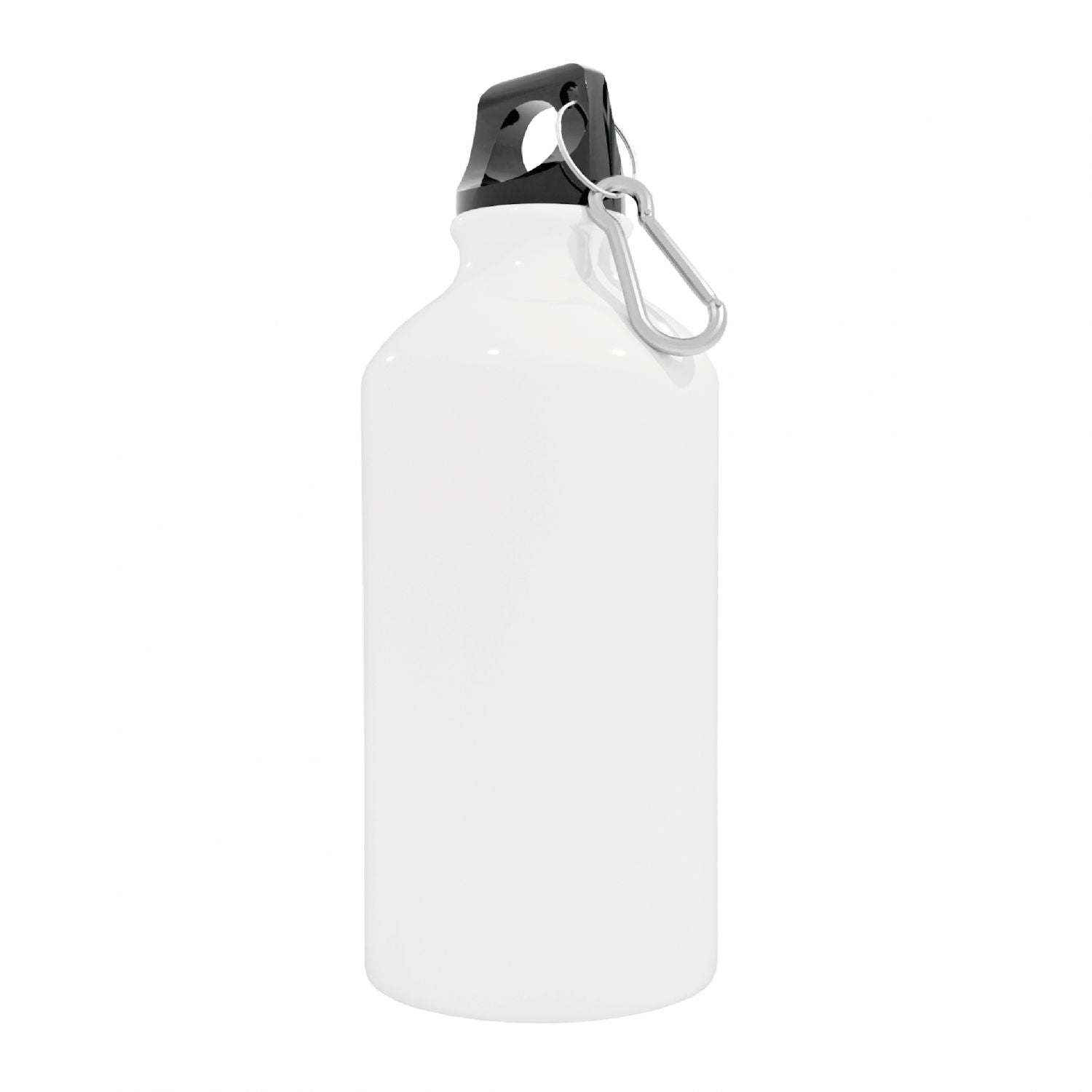 Borraccia personalizzata 400 ml con gancio incluso e chiusura ermetica - borraccia personalizzabile 400ml