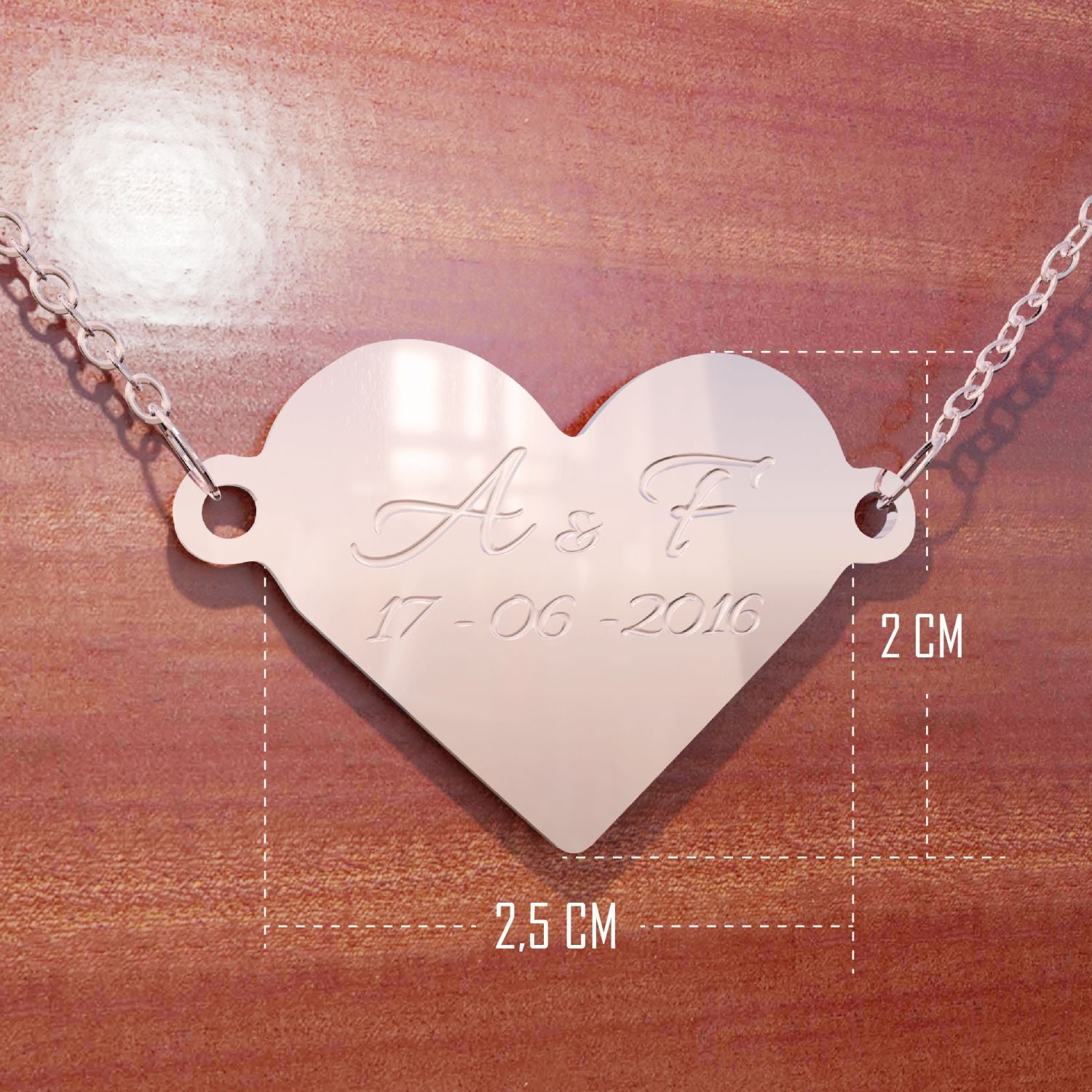 Collana personalizzata con nome , iniziali - collana personalizzabile incisione laser , iniziali , nome - ideale per regalo , san Valentino , festa della mamma - 100% made in italy