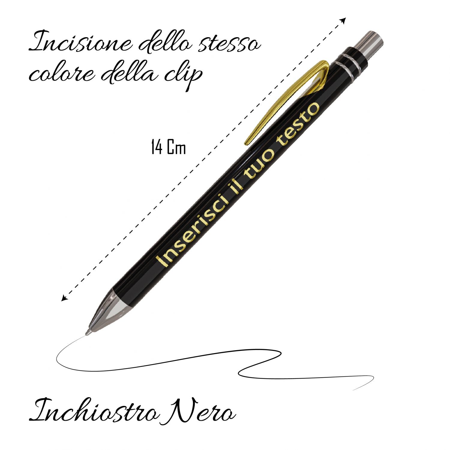 Penna Personalizzata con incisione laser - Personalizza Ora la tua penna a sfera con incisione laser - ideale per azienda , fiere , inaugurazioni e regali promo