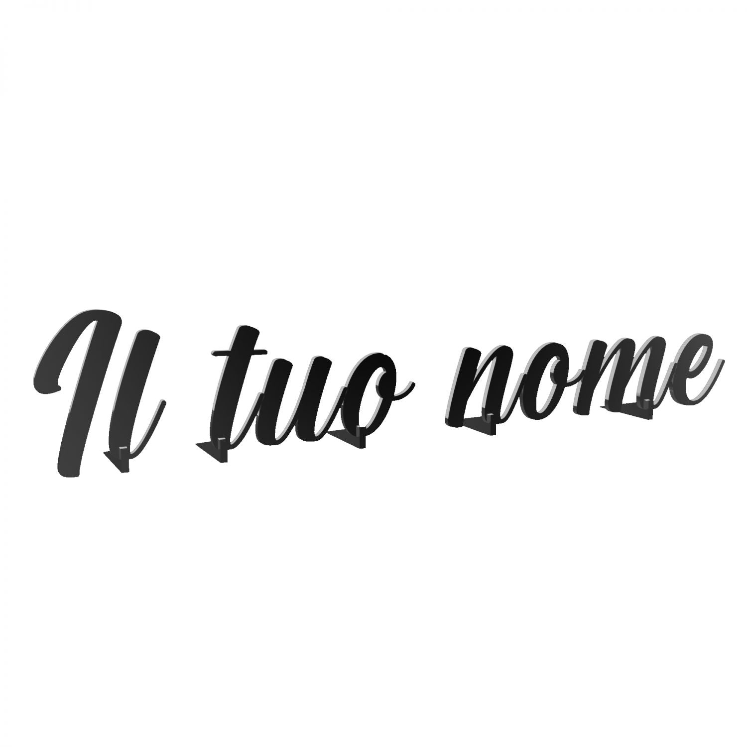 Scritta in plexiglass personalizzata 30-40-50-75 cm - nome in plexiglass specchiato personalizzato - Altezza massima 15cm spessore 3 mm - 100% made in Italy