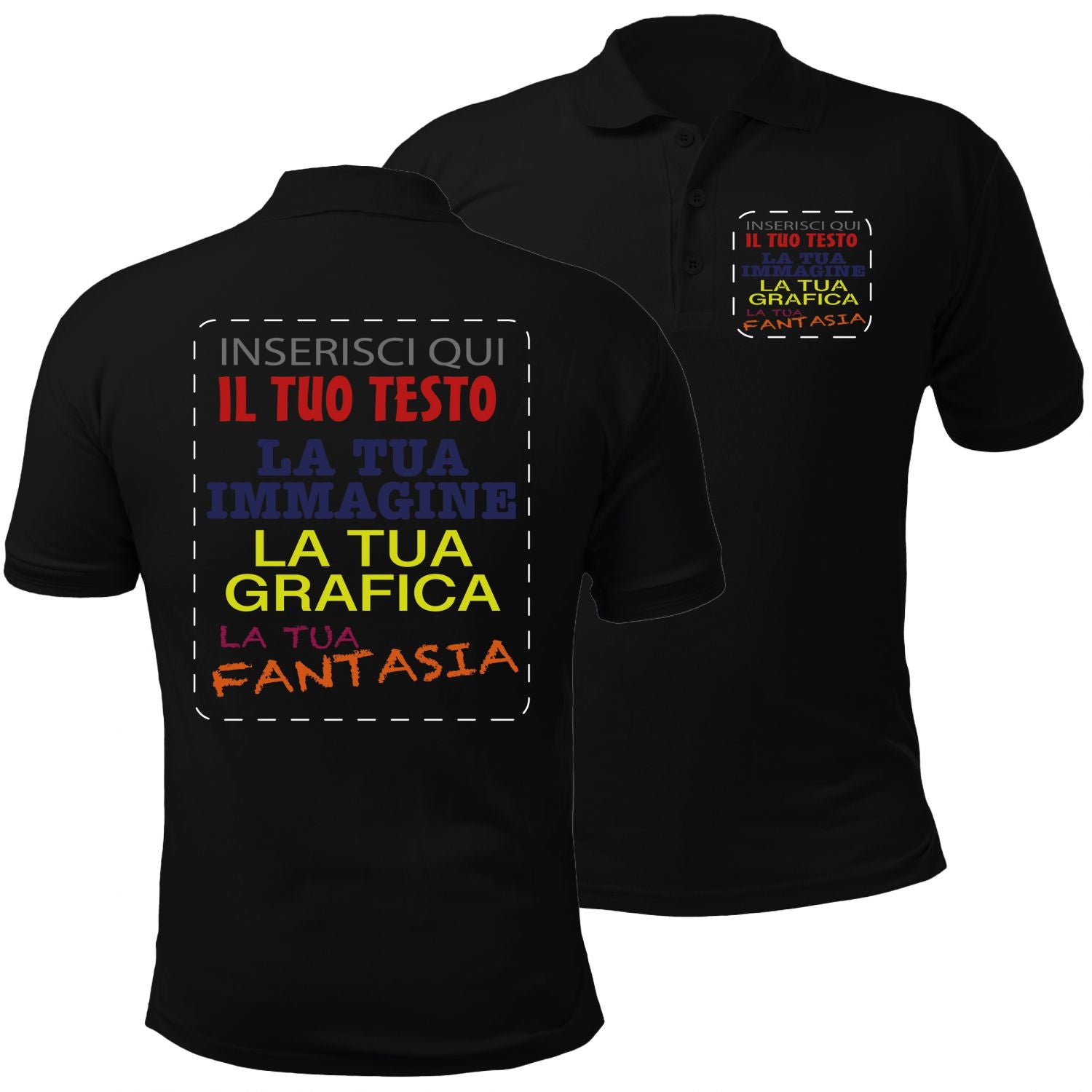 Polo personalizzata bambino   ragazzo - polo unisex personalizzabile con stampa , logo , immagini - 100% cotone - 100% made in Italy.