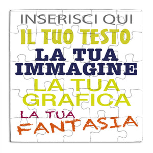 Puzzle Personalizzato 90 pezzi Con foto , testo o logo - Puzzle Personalizzabile - Idea Regalo per feste e Compleanni - 20x28,5 192 pezzi - 100% Made in Italy