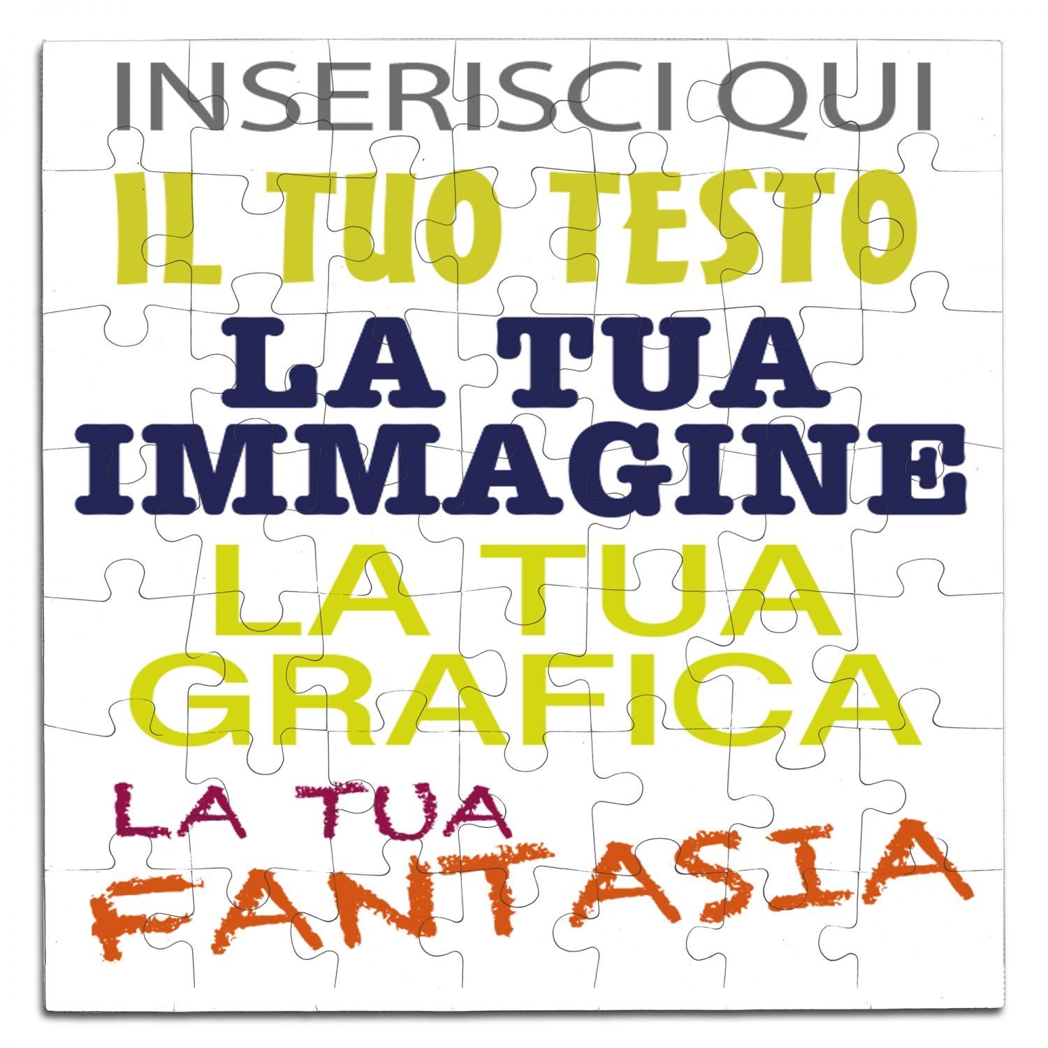 Puzzle Personalizzato 90 pezzi Con foto , testo o logo - Puzzle Personalizzabile - Idea Regalo per feste e Compleanni - 20x28,5 192 pezzi - 100% Made in Italy