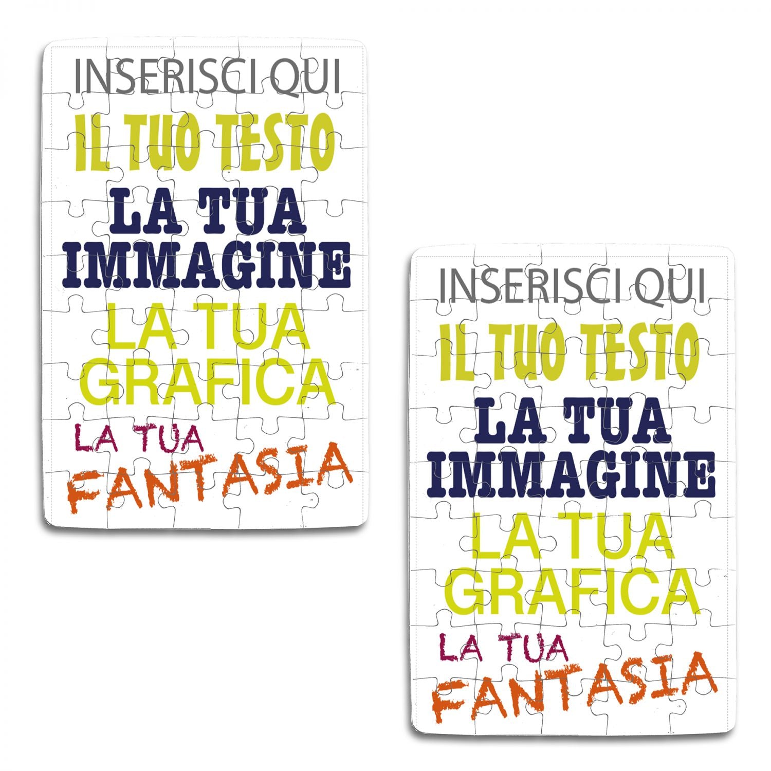 Puzzle Personalizzato 90 pezzi Con foto , testo o logo - Puzzle Personalizzabile - Idea Regalo per feste e Compleanni - 20x28,5 192 pezzi - 100% Made in Italy