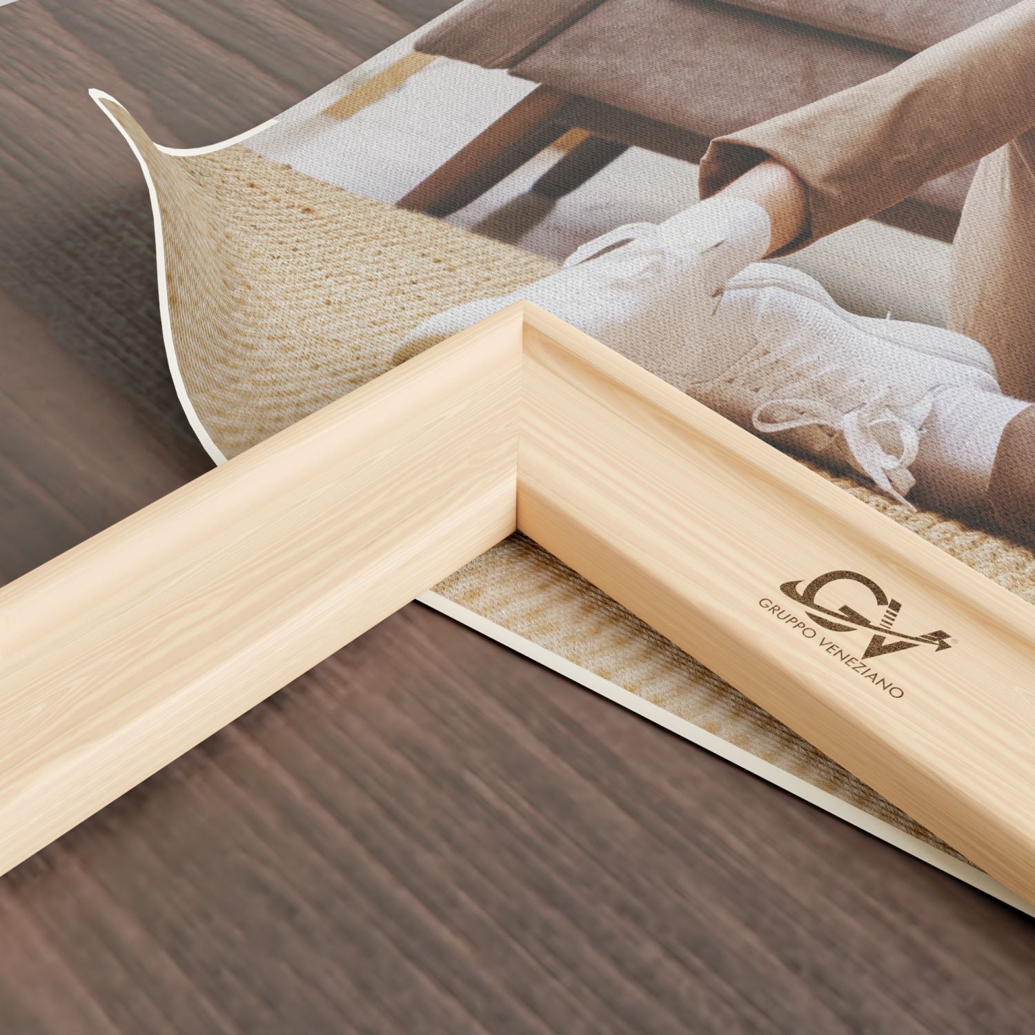 Quadro personalizzato con foto - Stampa su Tela Canvas - personalizza il tuo quadro con foto e o testo - compreso di cornice in legno - 100% Made in Italy.