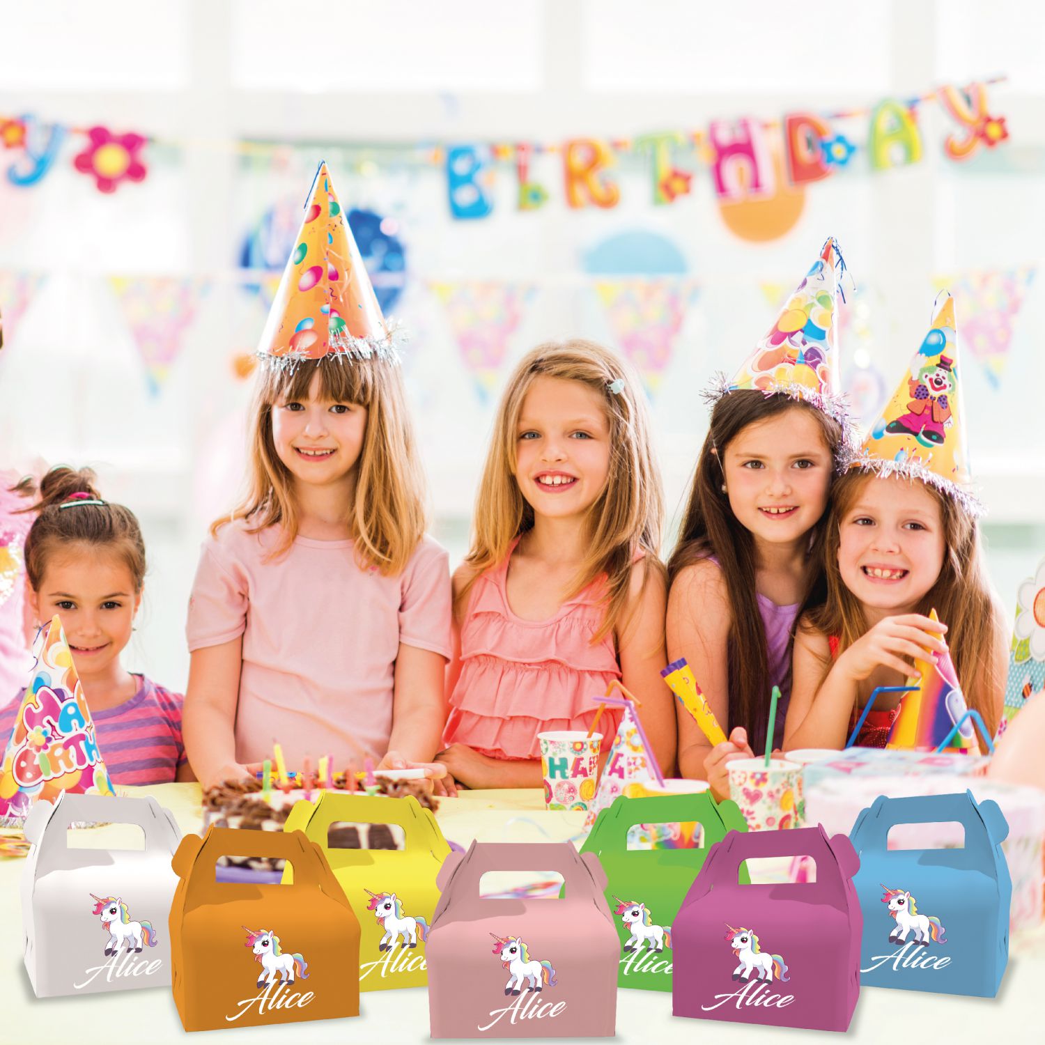 Gruppo Veneziano-24pz scatolina compleanno personalizzata - scatolina per compleanno personalizzabile con testi-loghi e o immagini - 100% Made in Italy
