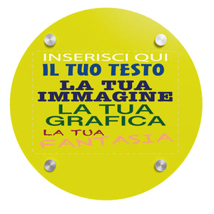 Targa in plexiglass personalizzata - targa fuoriporta in plexiglass 3mm personalizzata - in dotazione distanziali per il montaggio - 100% made in italy