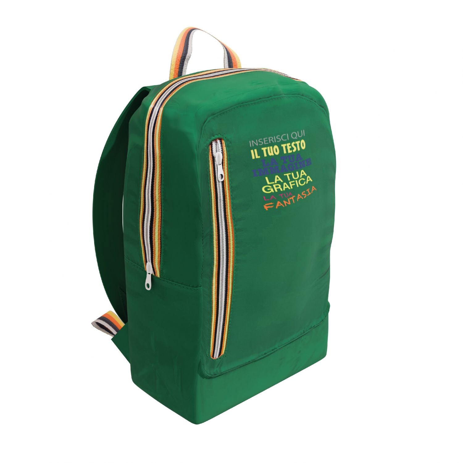 Zaino personalizzato - Personalizza Ora con testi , loghi e 0 immagini - ideale per regalo-uso quotidiano e scolastico