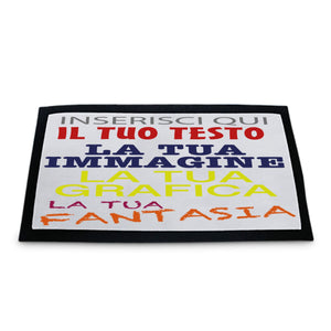 Zerbino personalizzato per interno ed esterno 70x50 - personalizza ora il tuo zerbino con testo, loghi o immagini