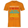 T-shirt cotone personalizzabile, maglia unisex personalizzata con stampa per Uomo e Donna, maglietta personalizzata su richiesta 100% made in Italy