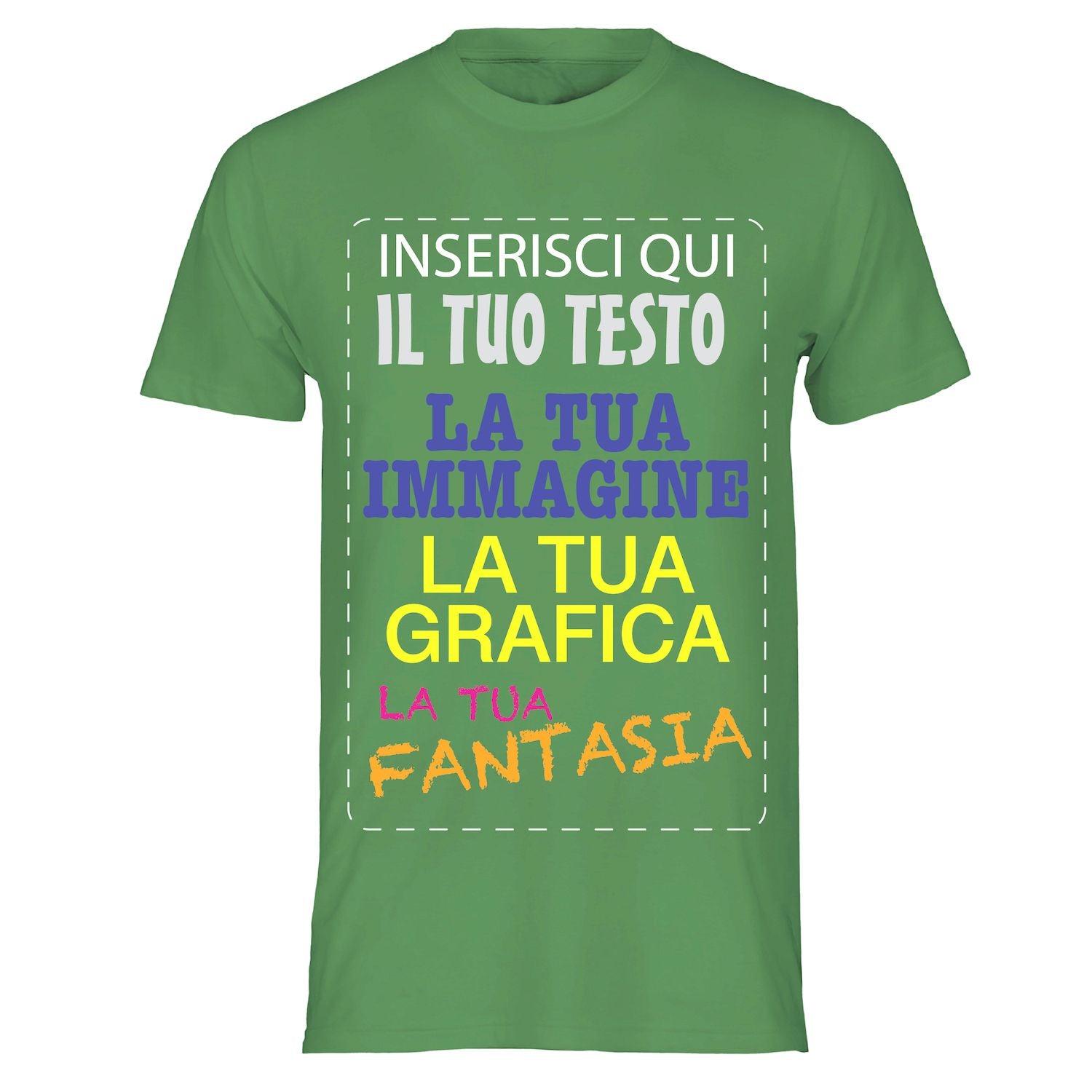 T-shirt cotone personalizzabile, maglia unisex personalizzata con stampa per Uomo e Donna, maglietta personalizzata su richiesta 100% made in Italy