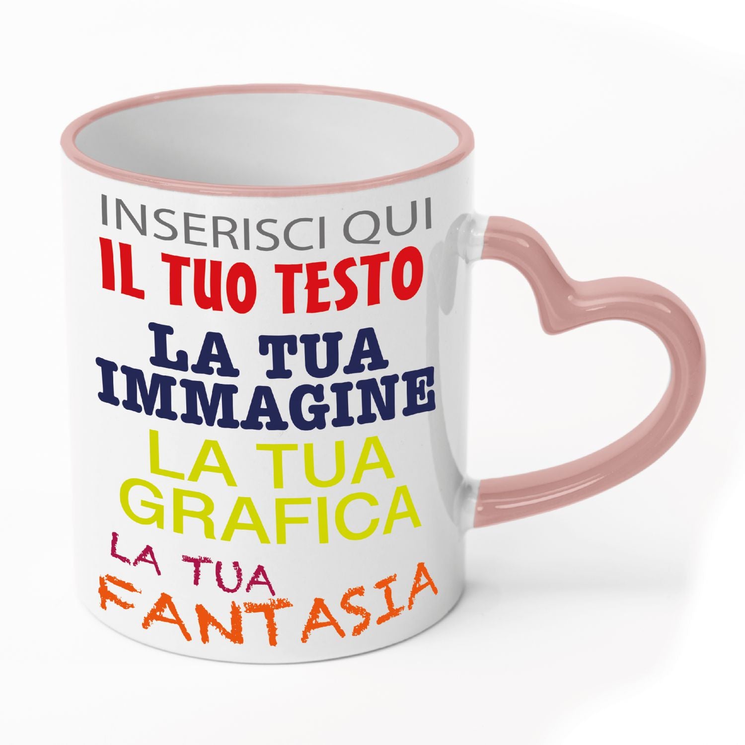 Tazza in ceramica personalizzata - personalizza la tua tazza con testi , loghi , grafiche , immagini e tanto altro - ideale per regalo e altro - 100% Made in Italy.